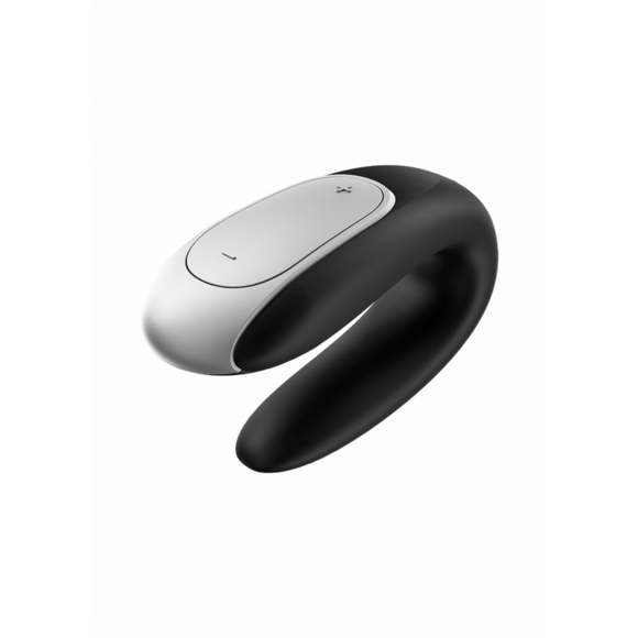 Doppeltes Vergnügen Partner-Vibrator Schwarz – Satisfyer Double Fun