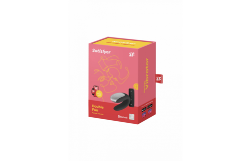 Doppelter Spaß - Partner-Vibrator - Schwarz