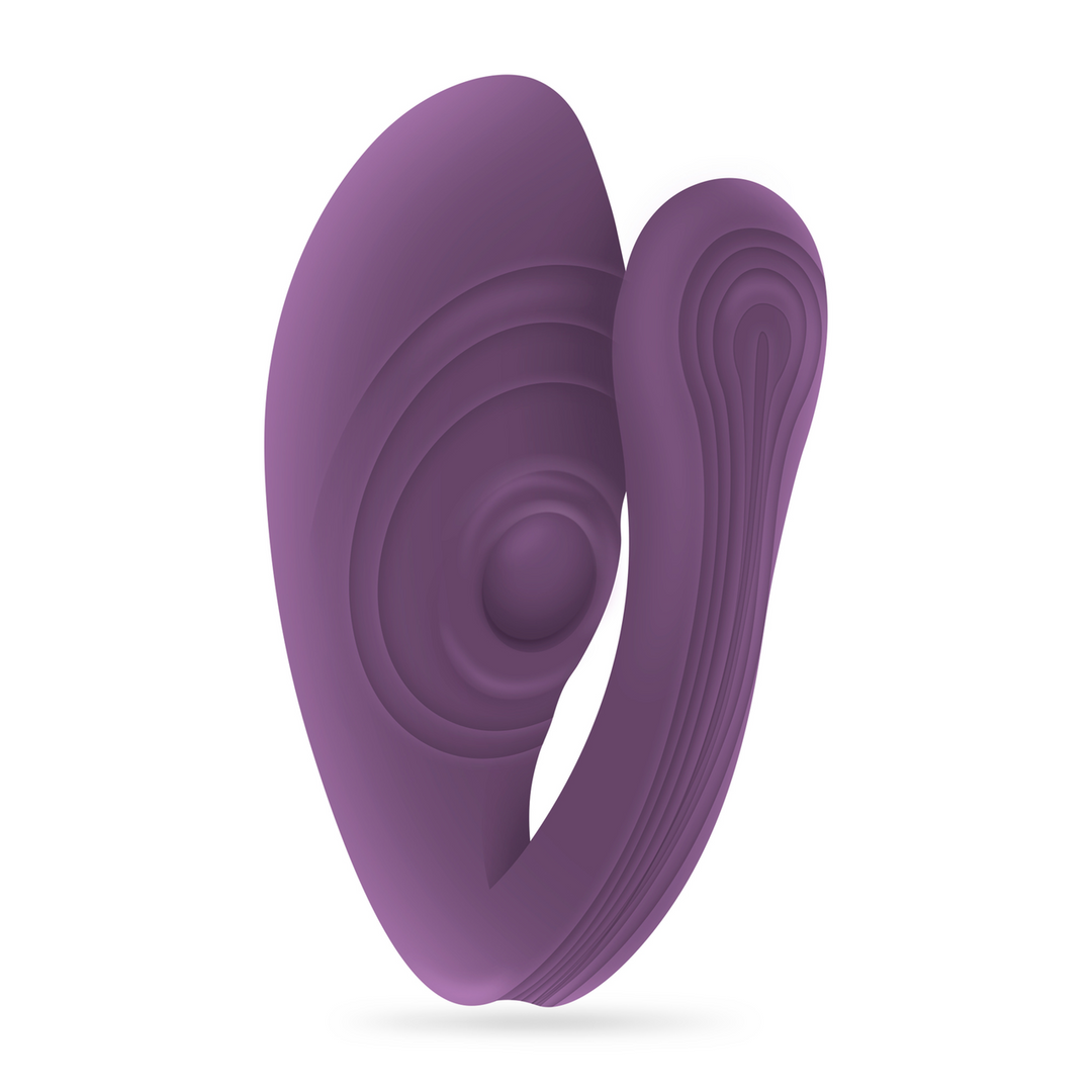 Pleasuriser Purple - Rechargeable C-shaped Vibrator + Lubricant