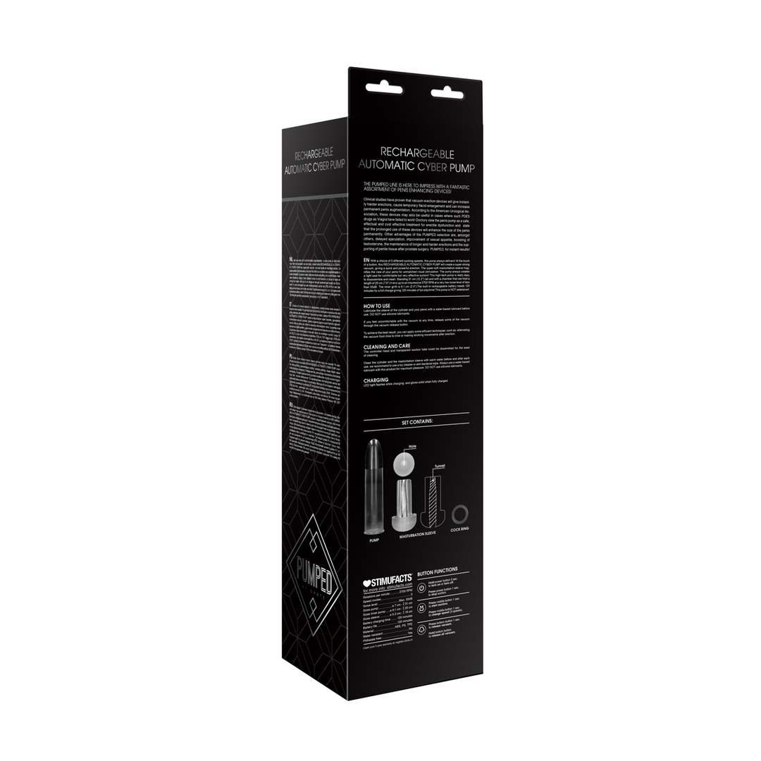 Rechargeable Cyber Pump with Sleeve – Powerful Suction & Comfort