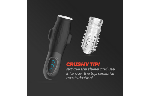 Gargantua - Suction Masturbator with Removable Sleeve and Lubricant - 0.3 fl oz / 10 ml