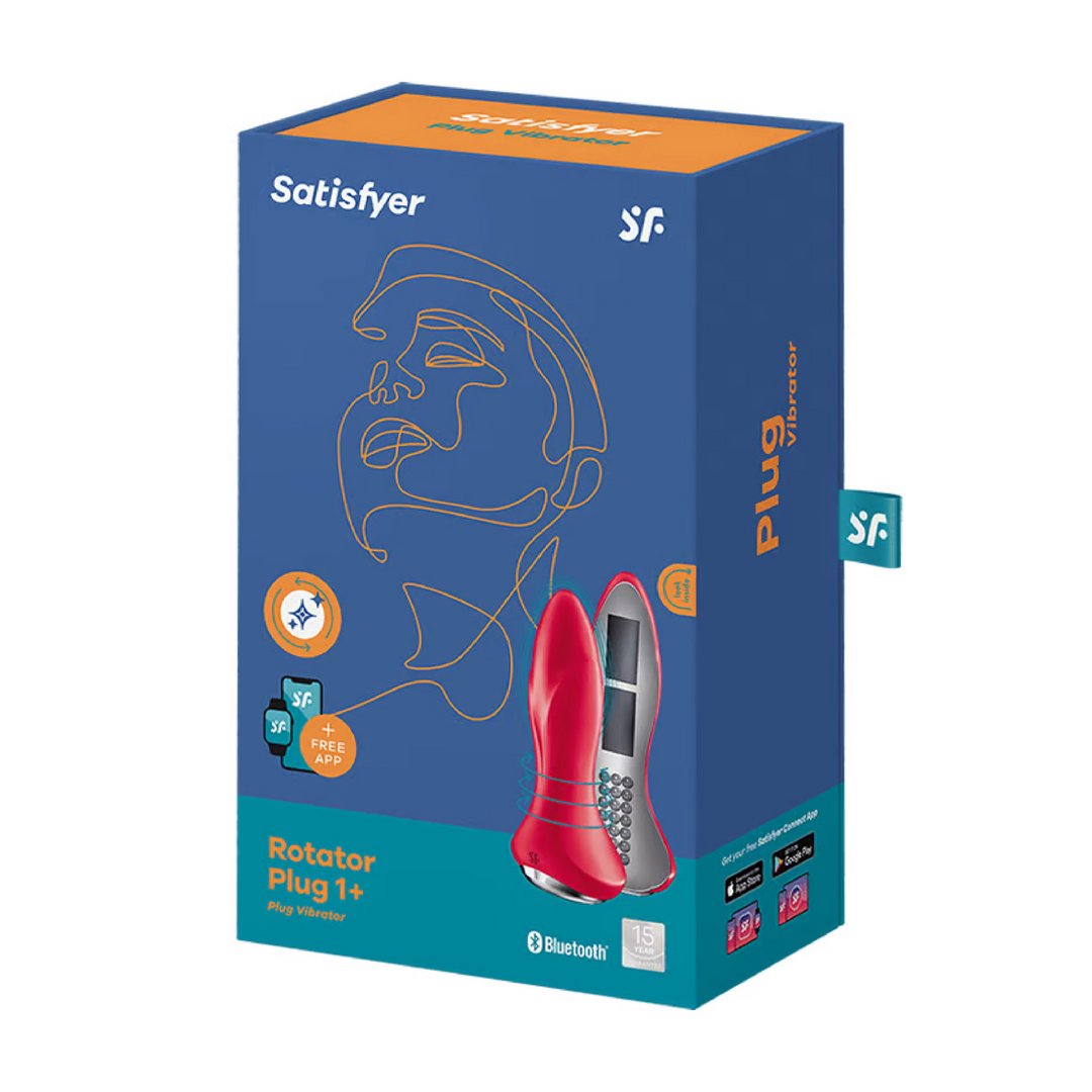 Rotar Plug 1Plus 12 cm Rot – Vibrierender App-Butt-Plug