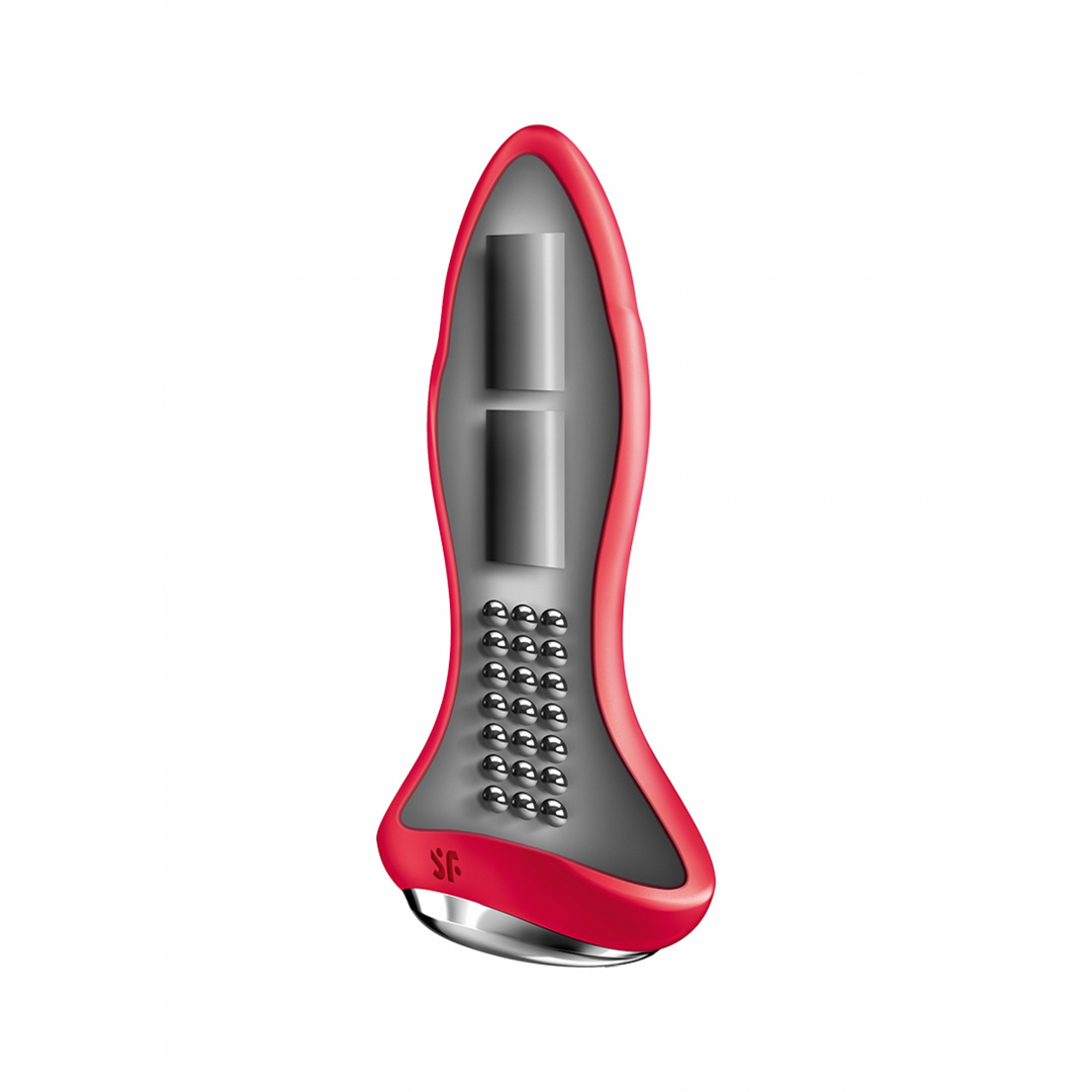 Rotar Plug 1Plus 12 cm Rot – Vibrierender App-Butt-Plug