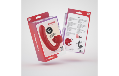 Osiria Rosenvibrator rot – lecken, vibrieren & stoßen Genuss