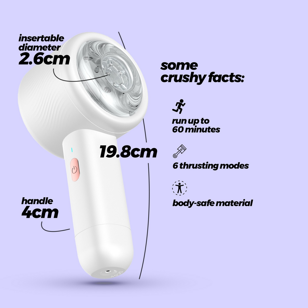 Magnetus Oplaadbare Masturbator Wit – Krachtig & Compact