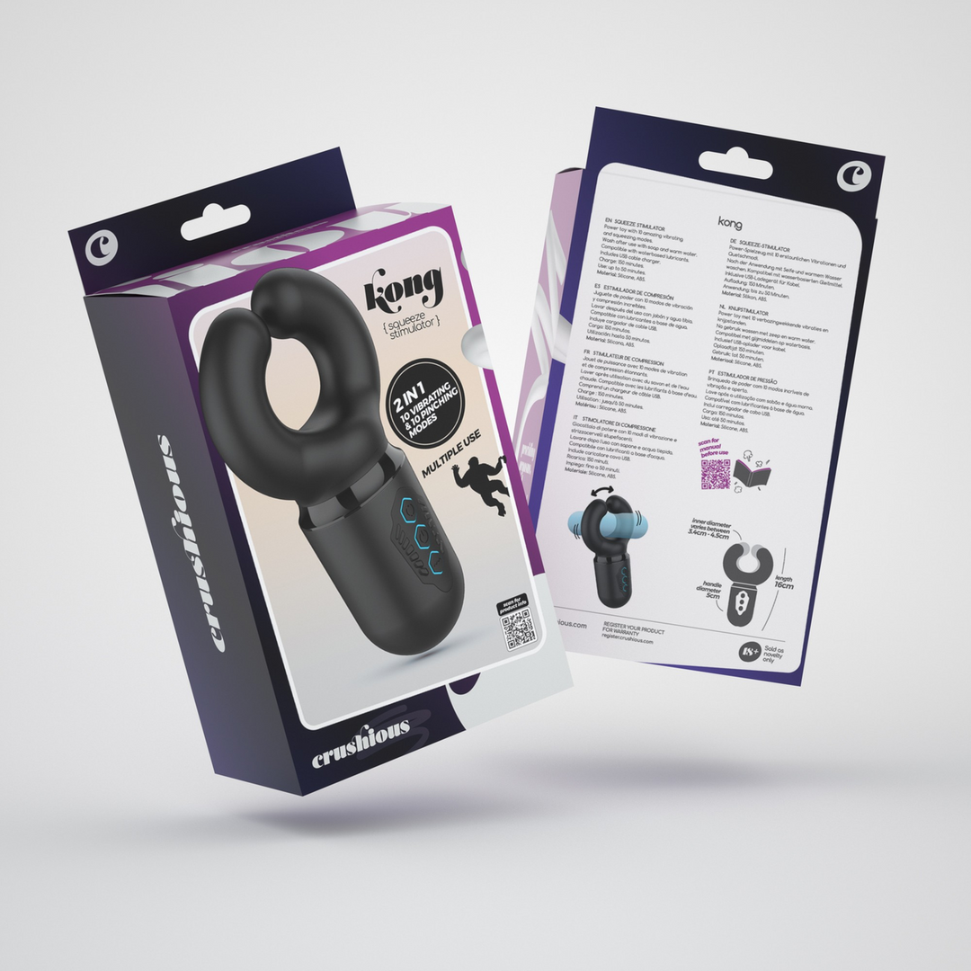 Kong - Masturbator mit Druck - Schwarz