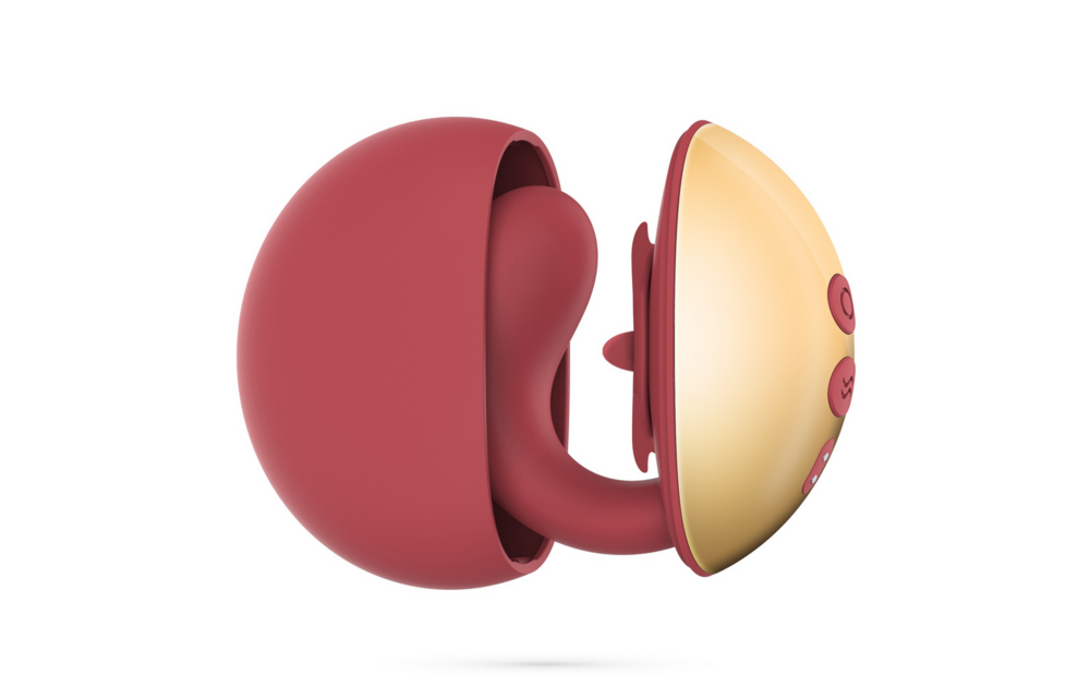 Arcane Licking Couples Vibrator Red - Powerful & Discreet