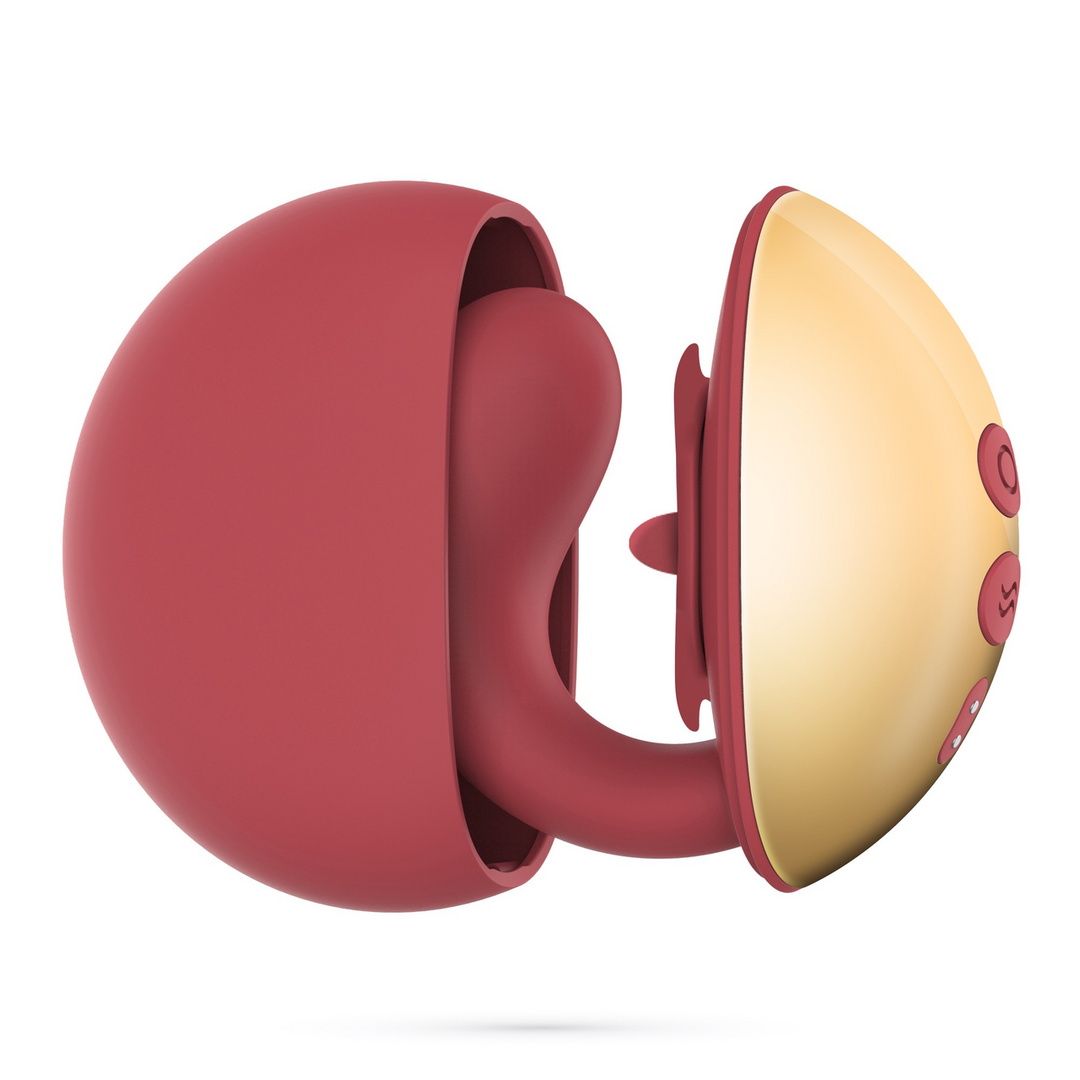 Arcane Licking Couples Vibrator Red - Powerful & Discreet