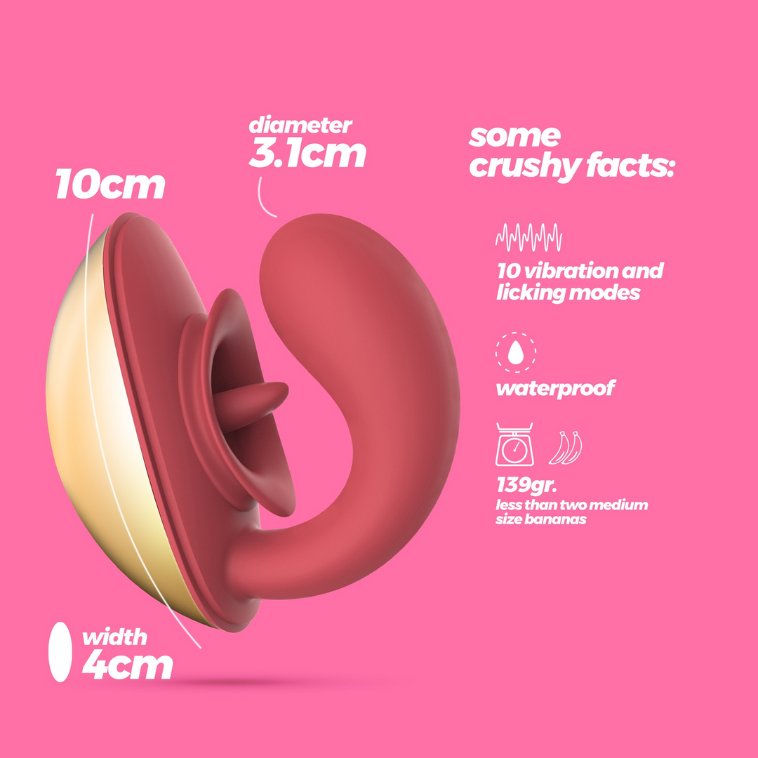 Arcane Likende Koppels Vibrator Rood - Krachtig & Discreet