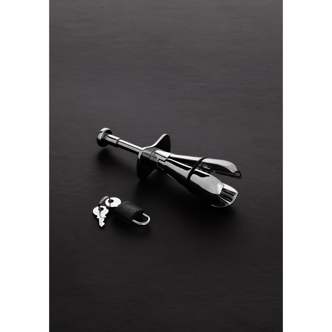 Deluxe Anal Locking Plug Junior 12.8 cm – Luxury Stainless Steel