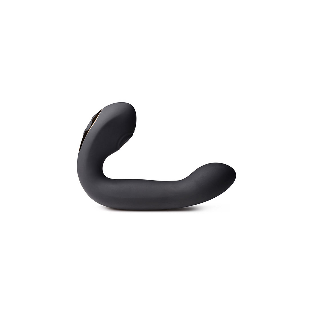 Power Shake Come Hither | Silicone Double Stimulator Black