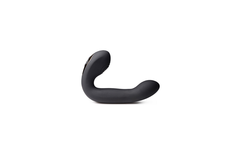Power Shake Come Hither | Silicone Double Stimulator Black