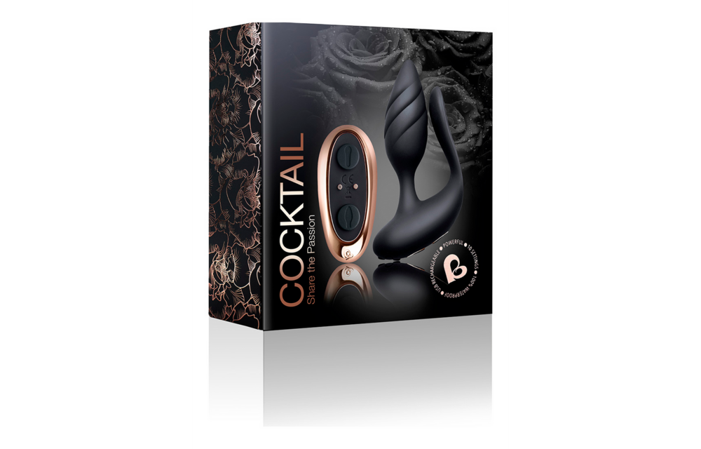 Cocktail Dual Motored 11.4 cm - Butt Plug & Vibrator Duo