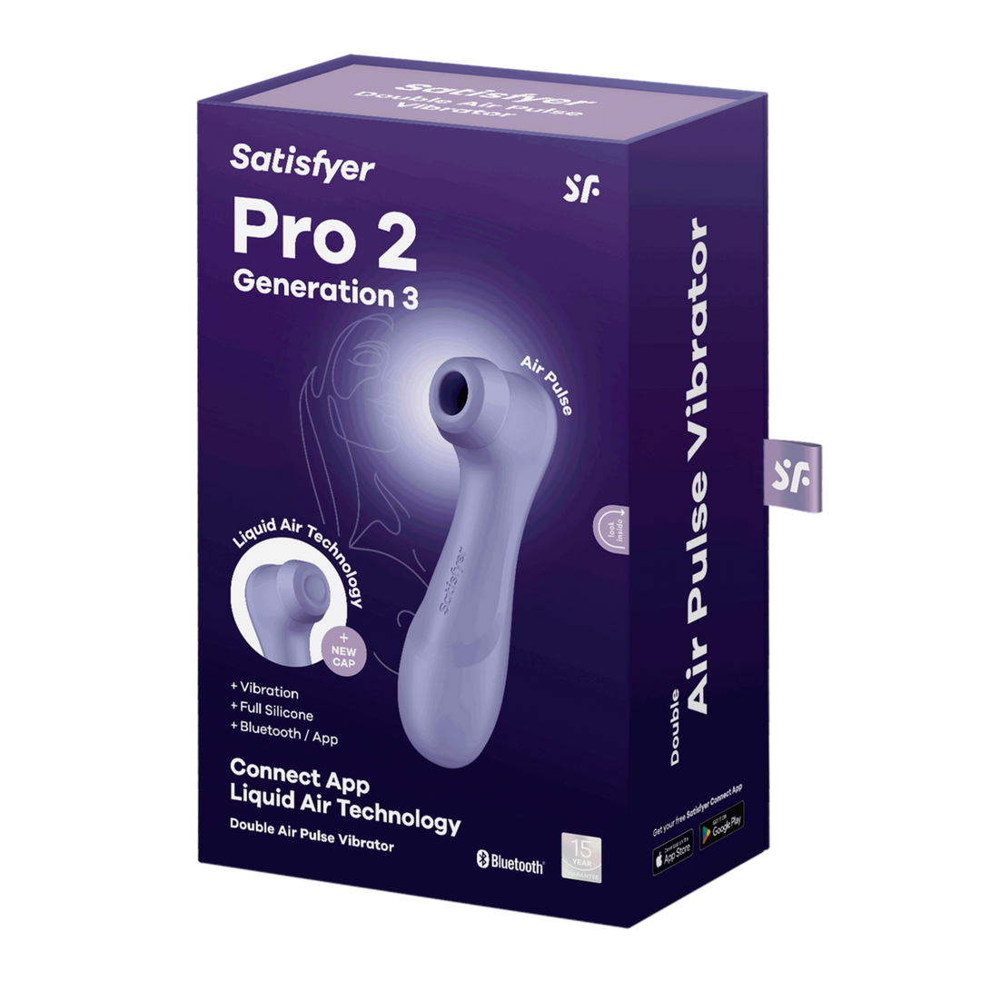 Pro 2 Generation 3 - Double Air Pulse Vibrator - Liquid Air und Connect App - Lila