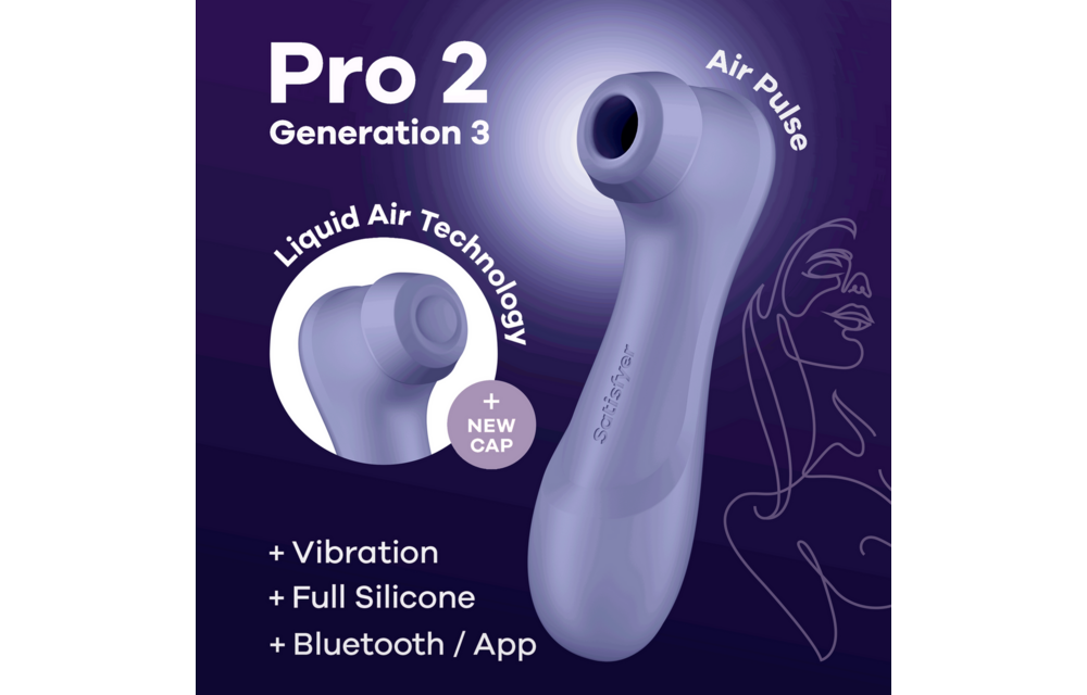 Pro 2 Gen 3 Vibrator – Luxuriöse Luftimpulse & Connect App Lila