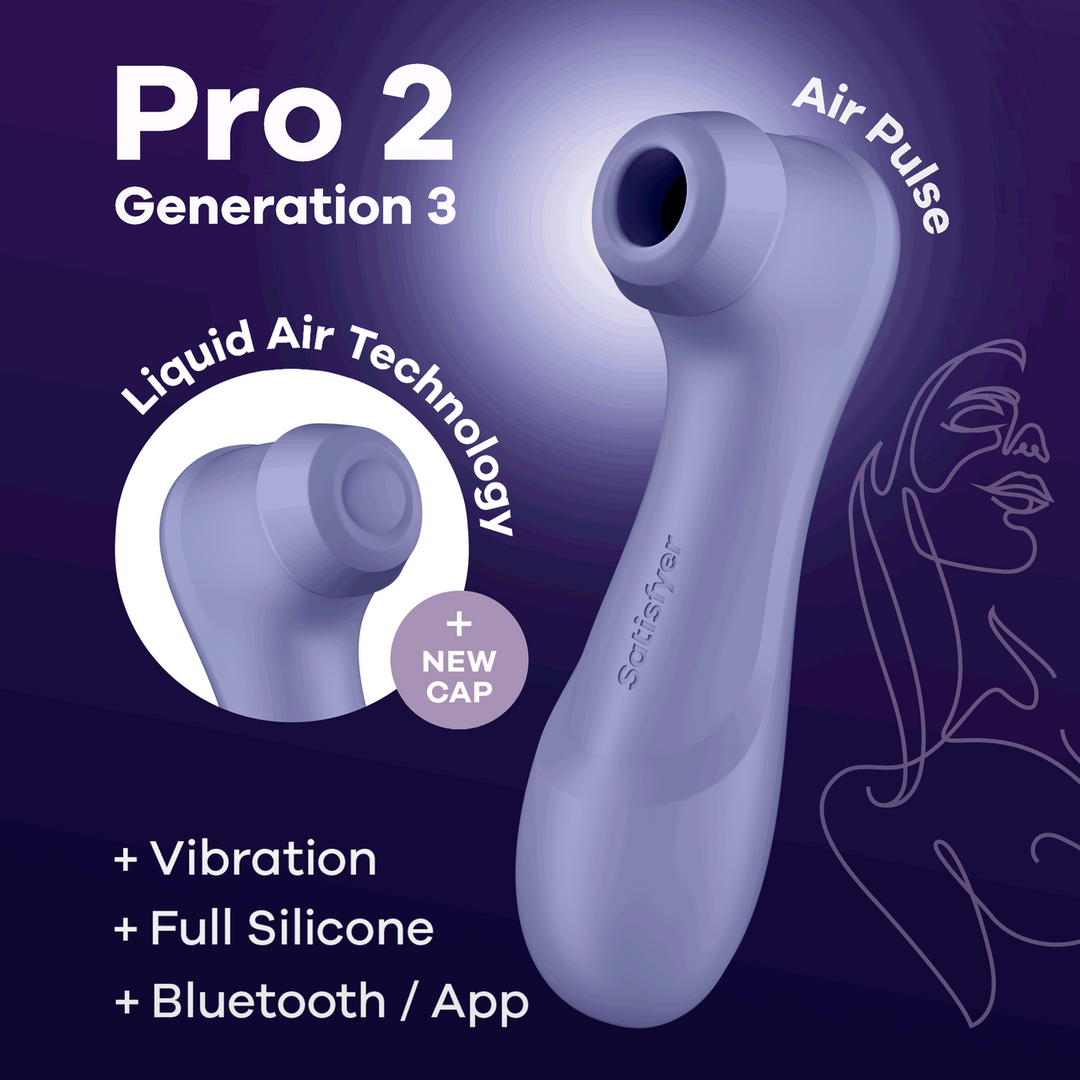 Pro 2 Gen 3 Vibrator – Luxuriöse Luftimpulse & Connect App Lila