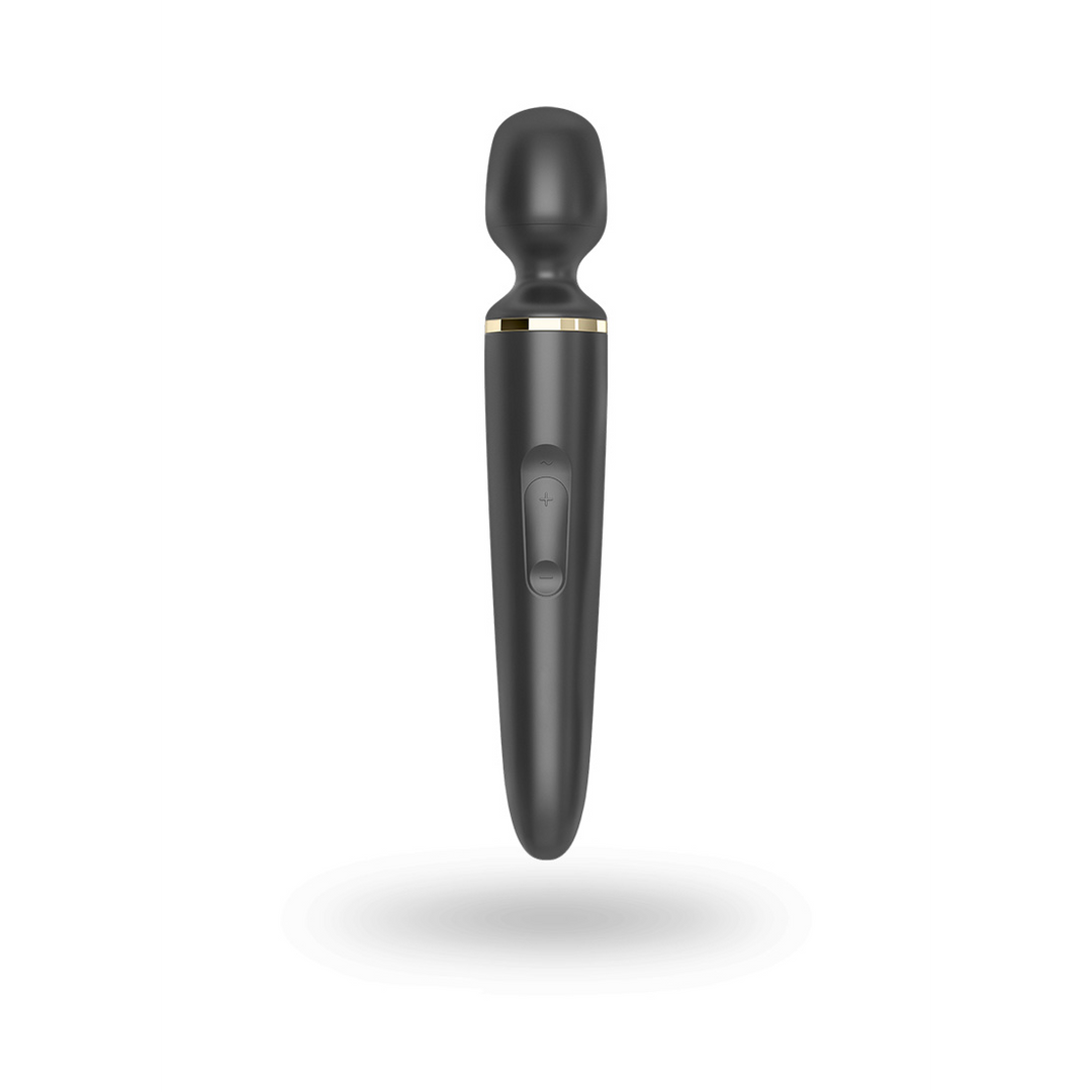 Wand-er Woman Wand Vibrator Black & Gold - Powerful Massage