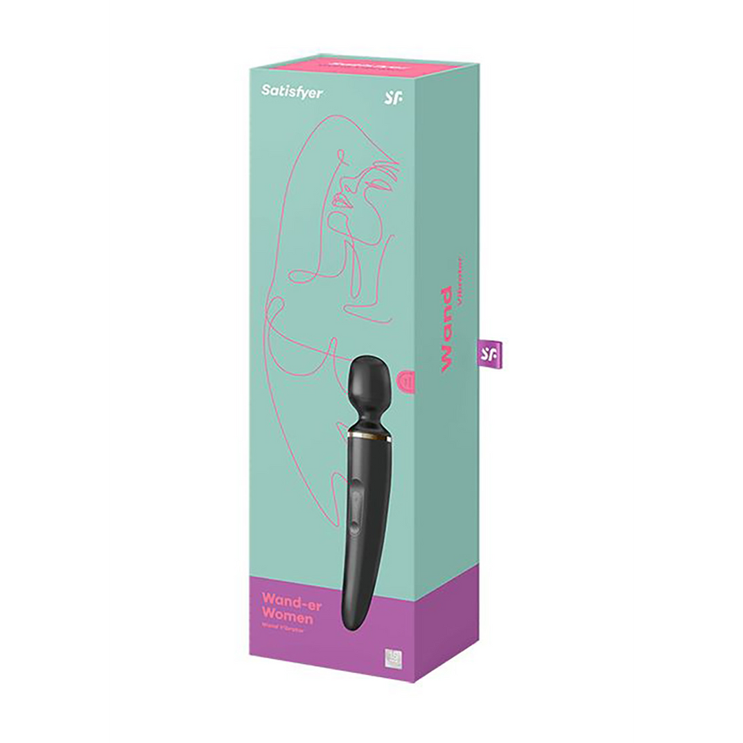 Wand-er Woman Wandvibrator Zwart & Goud - Krachtige Massage