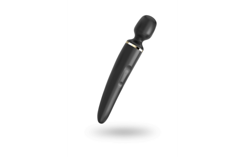 Wand-er Woman Wand Vibrator Black & Gold - Powerful Massage