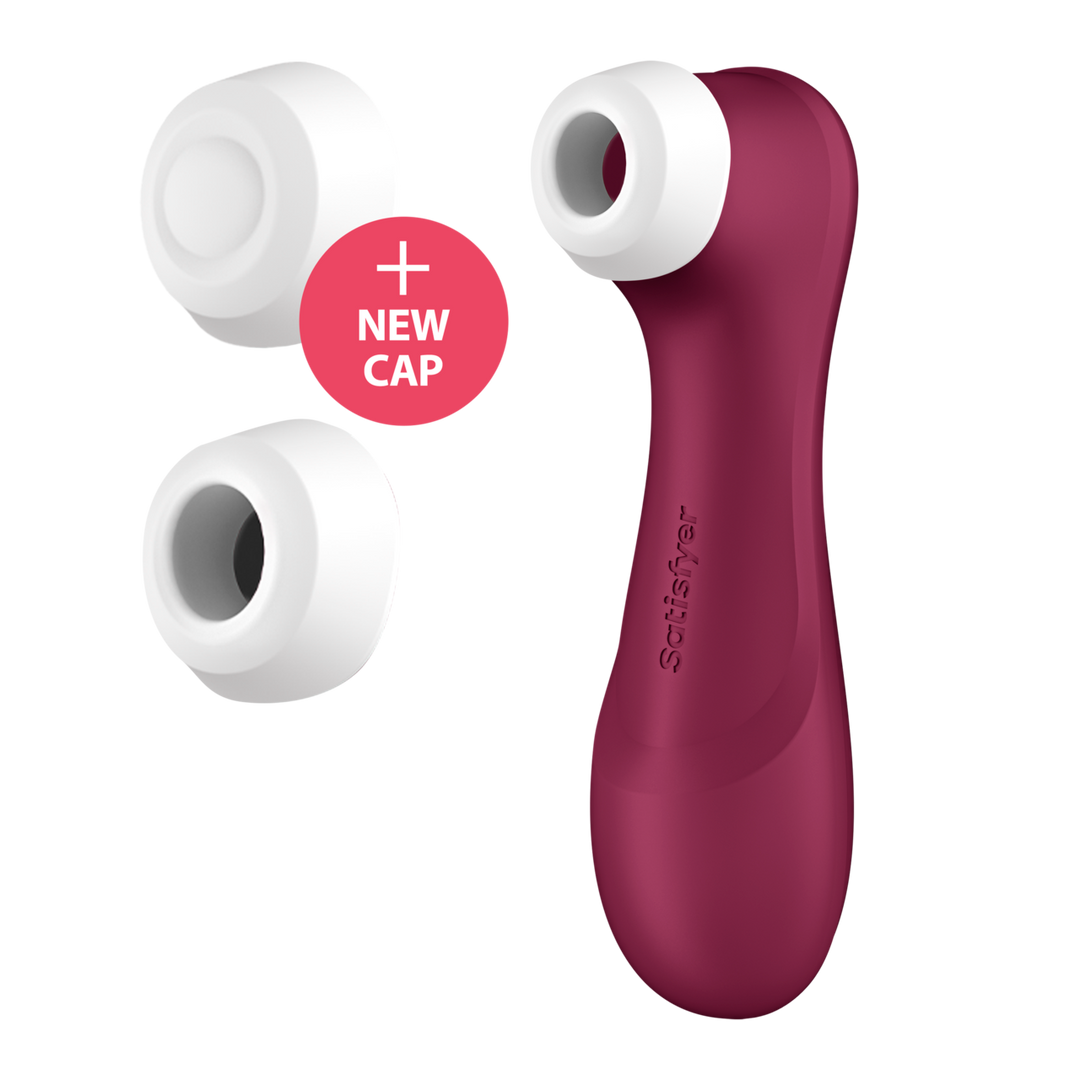 Pro 2 Generation 3 - Doppelte Luftstoß-Vibrator - Flüssige Luft und Connect-App - Weinrot