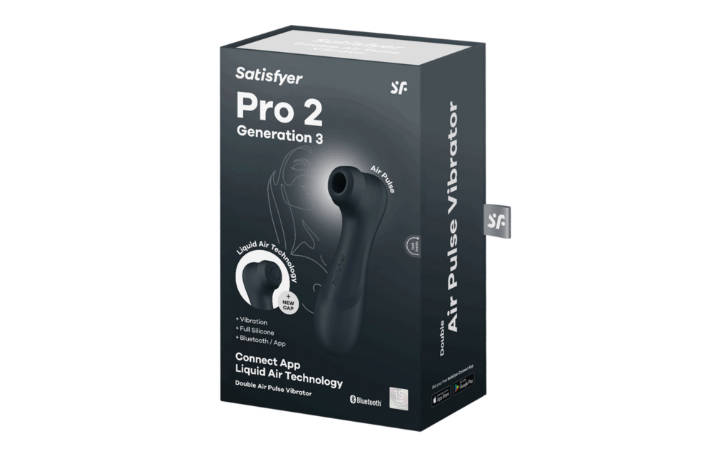 Pro 2 Gen 3 Air Pulse Vibrator Zwart - Liquid Air & Connect App