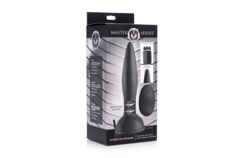 Turbo Ass-Spinner 23,1 cm | Silikon-Analplug & Fernbedienung