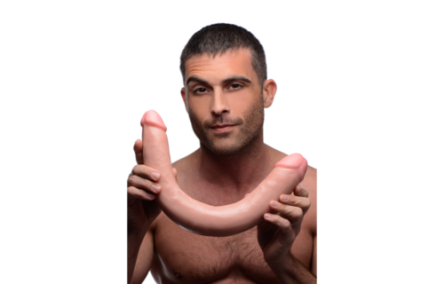 Realistic Double Dildo 44.4 cm - Flesh-coloured & Realistic