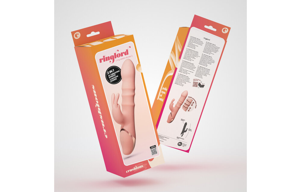 Ringlord Ring Rabbit Vibrator Pink | 3 Rings, 10 Modes