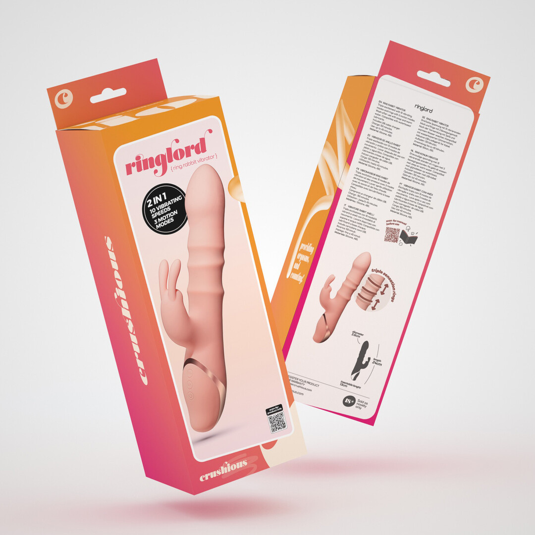 Ringlord - Ring Rabbit Vibrator - Roze