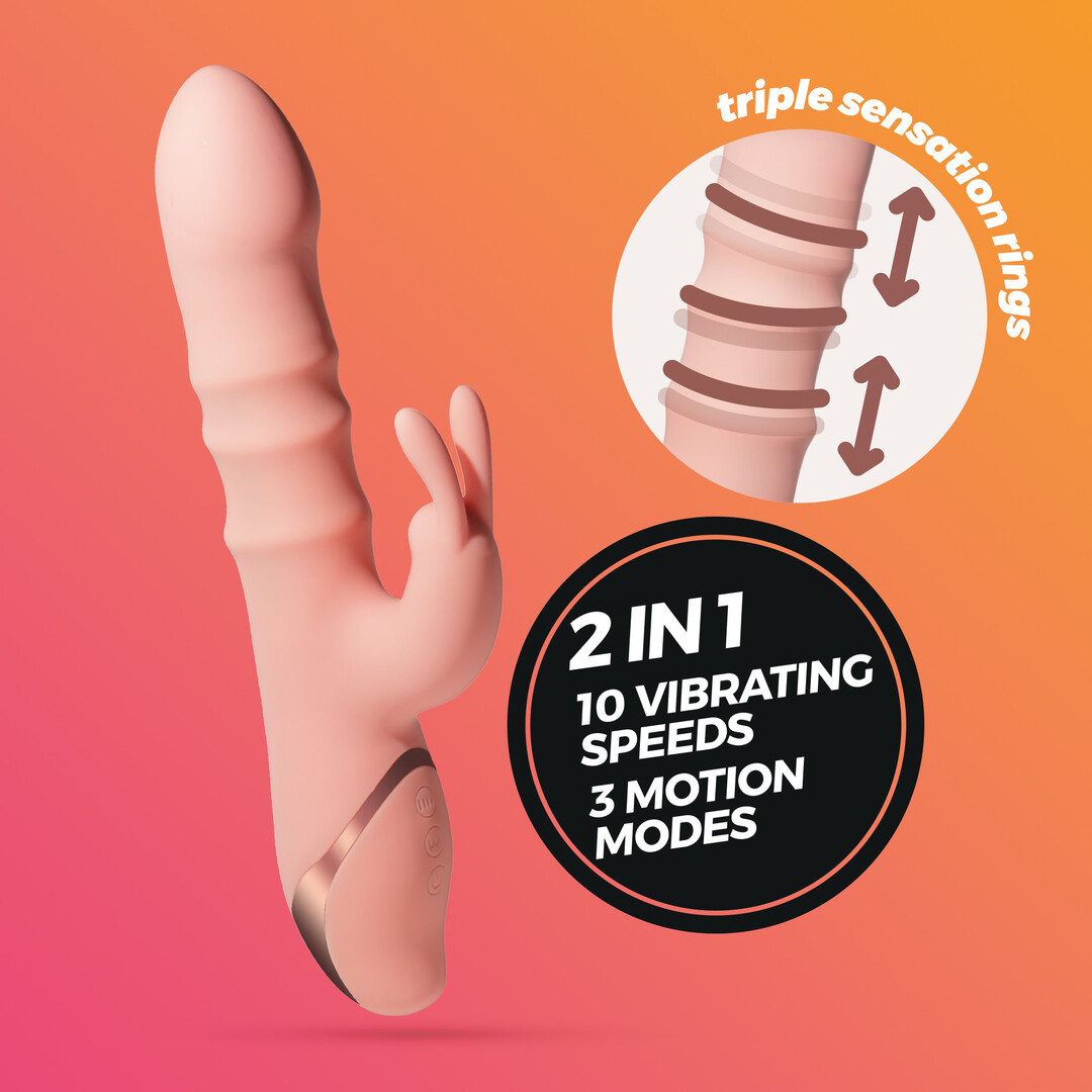 Ringlord - Ring Rabbit Vibrator - Pink