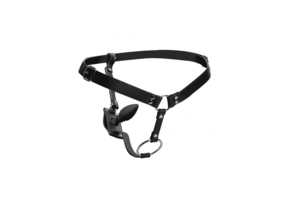 Herrenharness mit Silikon-Analplug 12 cm | Ultimatives Gefühl