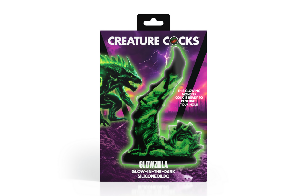 Glowzilla Glow-in-the-Dark Siliconen Dildo 19,8 cm Groen