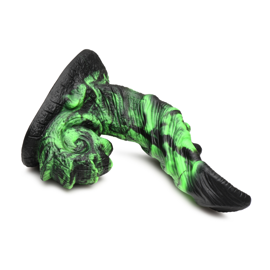 Glowzilla Glow-in-the-Dark Silicone Dildo 19.8 cm Green
