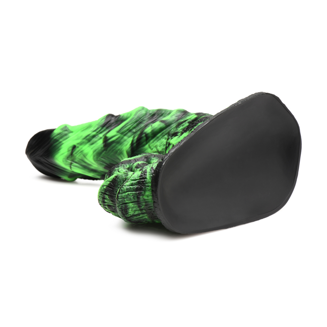 Glowzilla Glow-in-the-Dark Silicone Dildo 19.8 cm Green