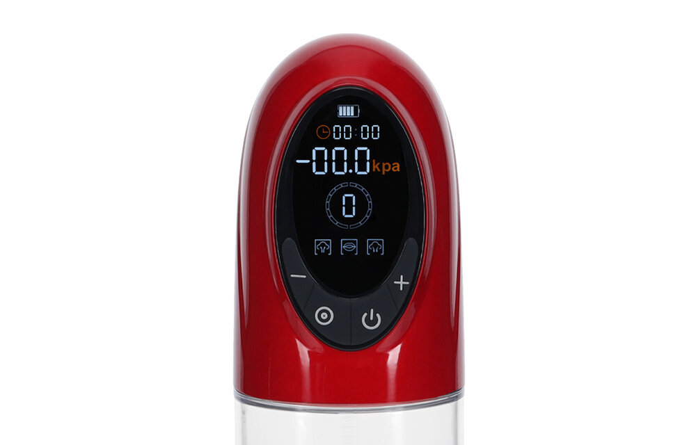 CyberPulse - Automatic Waterproof Penis Pump - Metallic Red