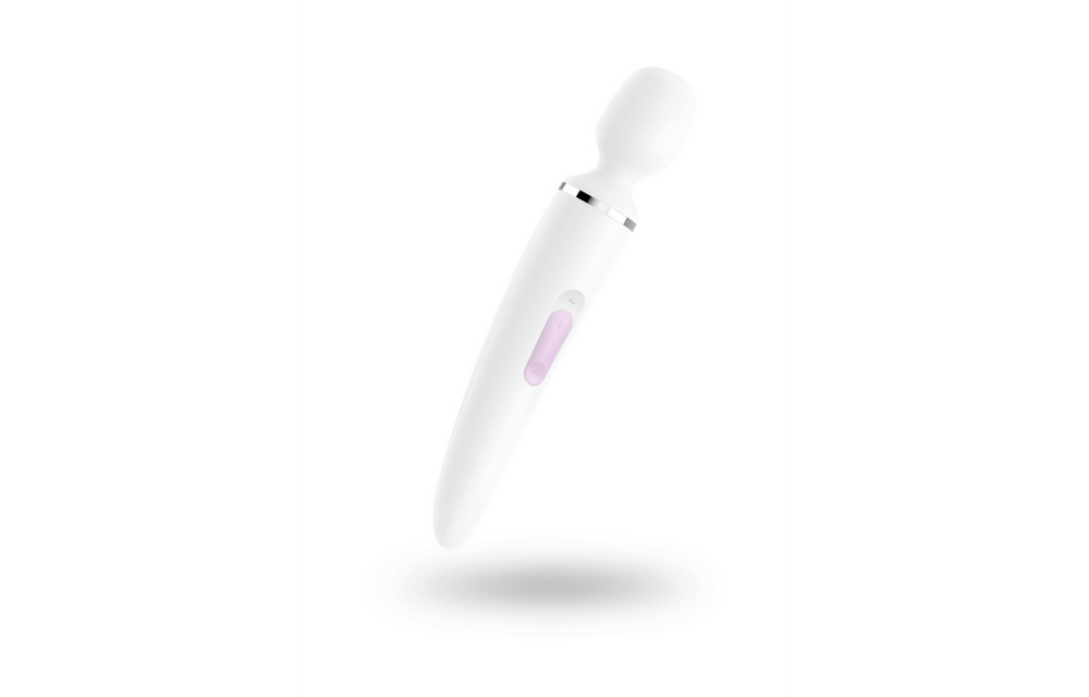 Wand-er Woman - Wand Vibrator - Wit/Chroom