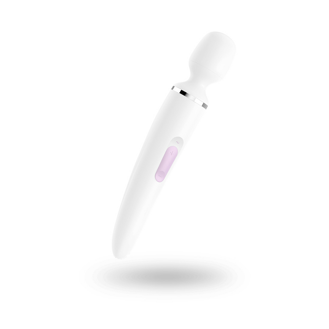 Wand-er Woman - Wand Vibrator - Wit/Chroom