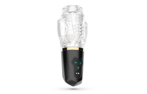 Quasar - Rechargeable Masturbator with Suction - Transparent