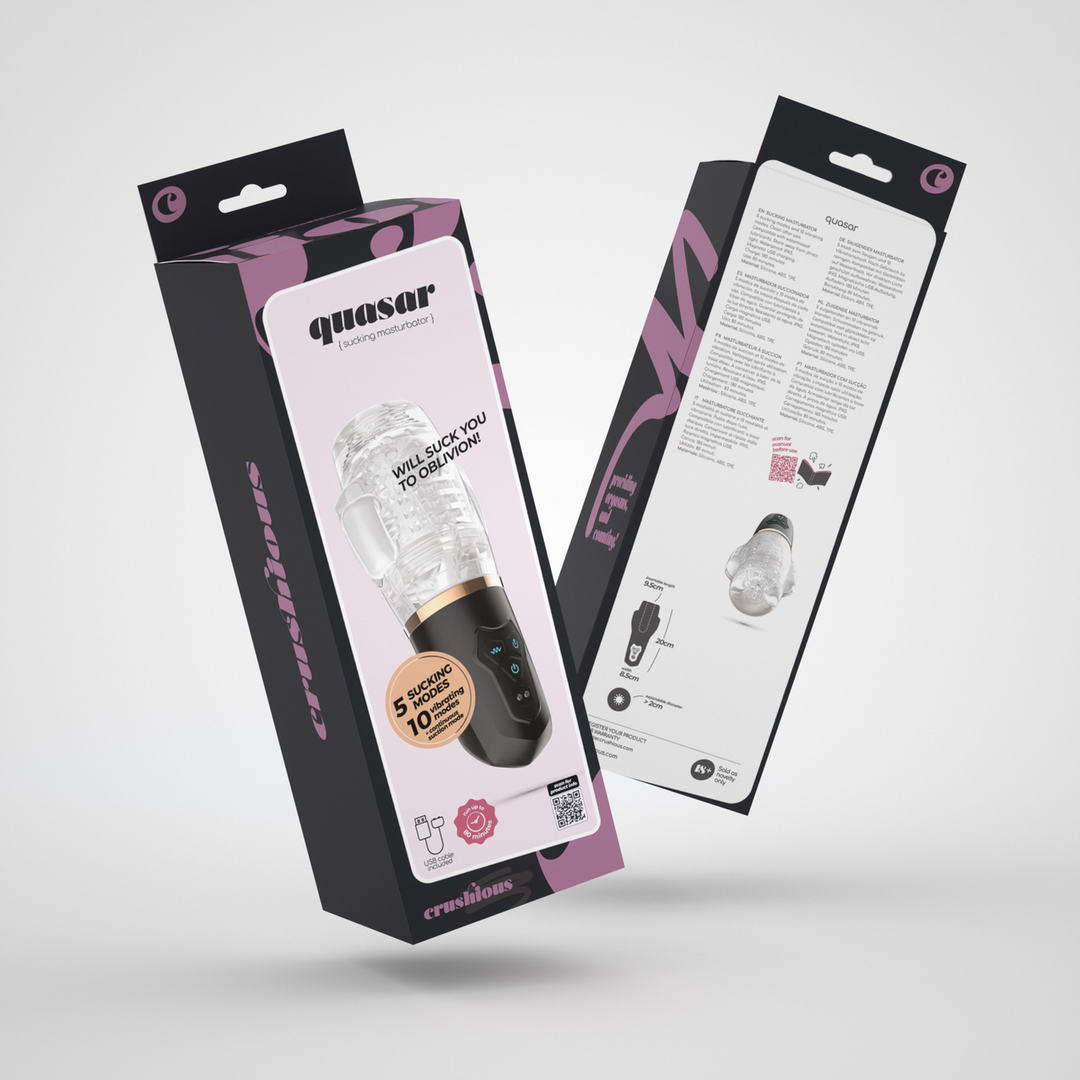 Quasar Transparent Masturbator | Rechargeable & Suction Function