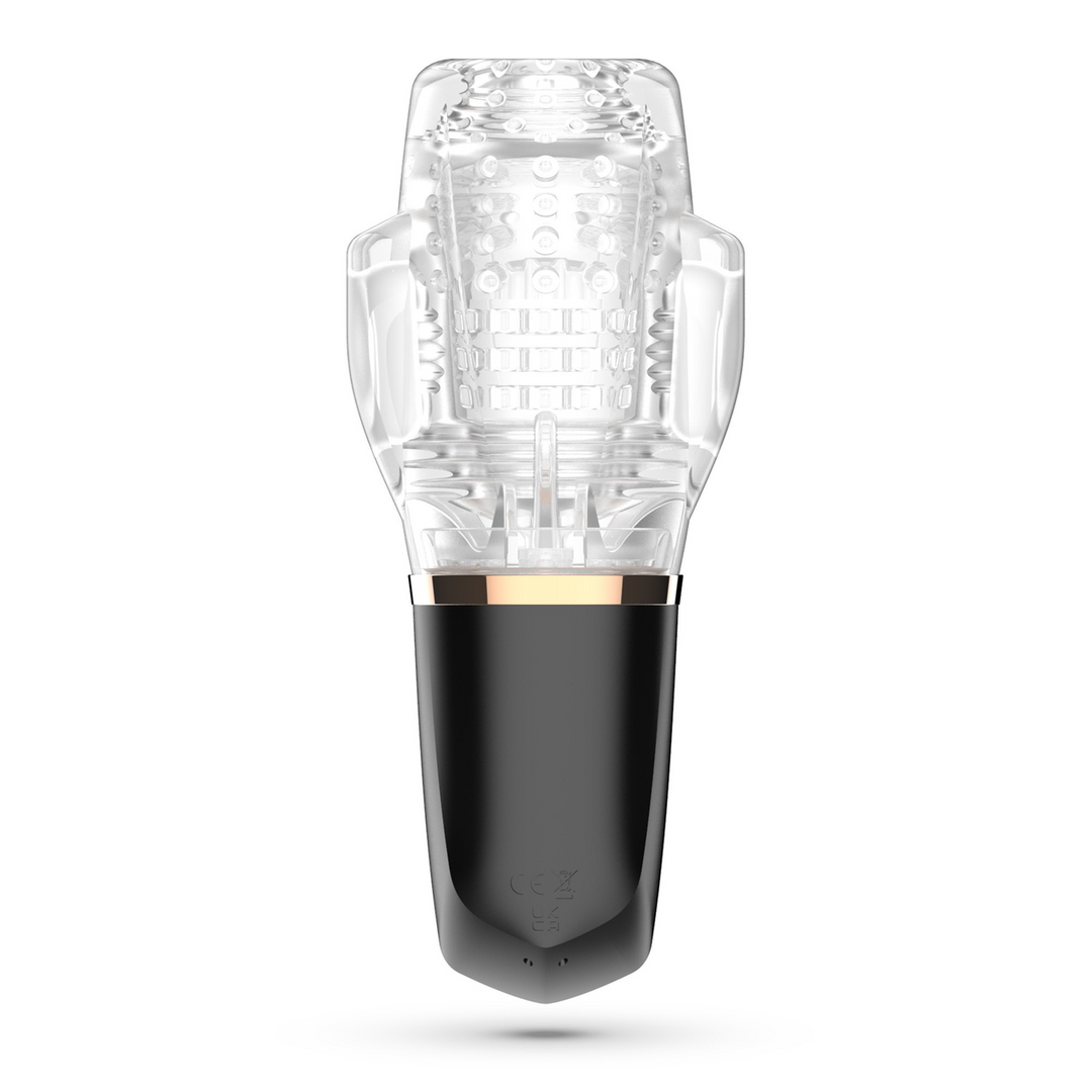 Quasar - Wiederaufladbarer Masturbator mit Saugnapf - Transparent