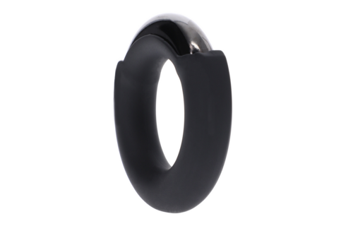 Pinch Zero Ring Schwarz – Stahlring ohne Einklemmung | Doc Johnson