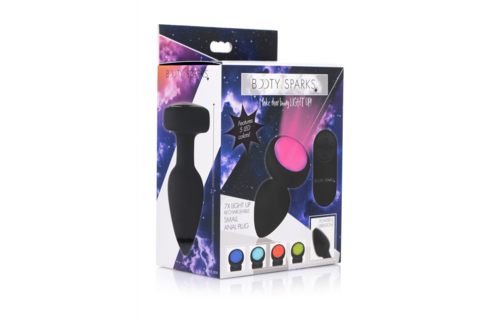 Silicone Vibrating LED Plug 9.3 cm – Intense Light & Sensation