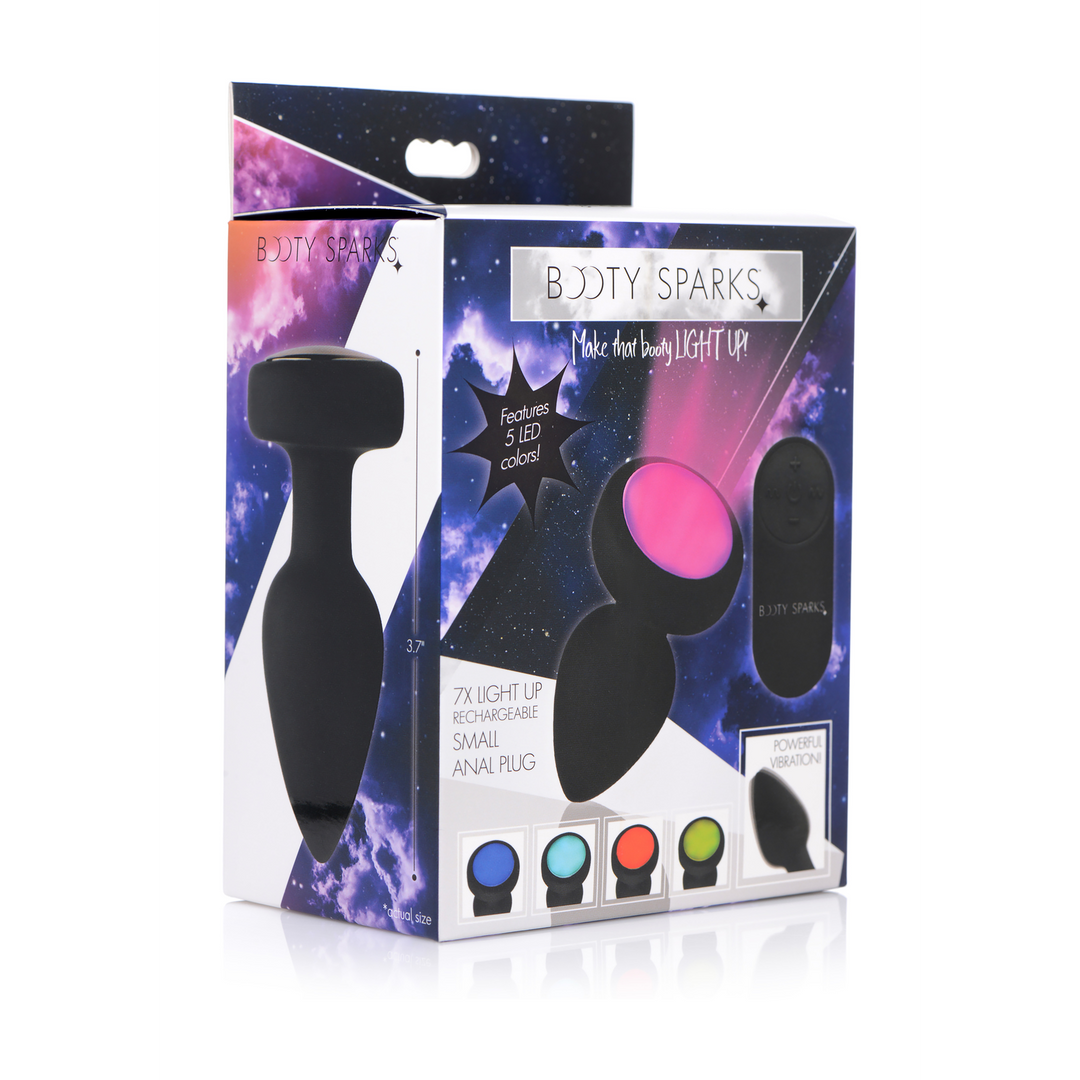 Siliconen Vibrerende LED Plug 9,3 cm – Intens Licht & Sensatie