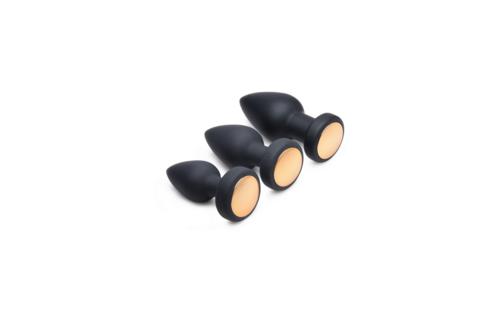 Silikon-Vibrations-LED-Plug 9,3 cm – Intensives Licht & intensive Empfindungen