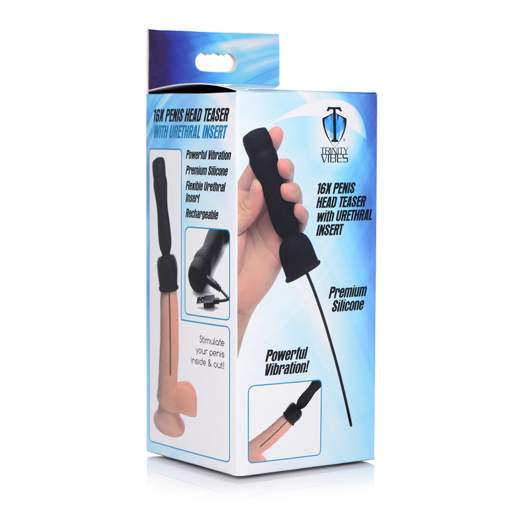 Peniskopf Teaser mit Urethral-Sonde