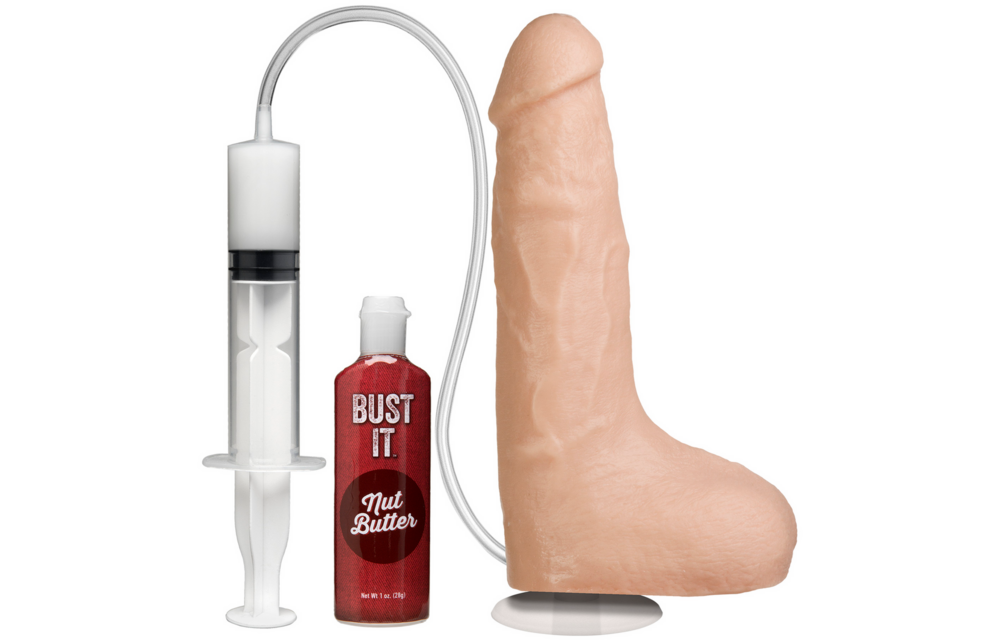 Realistische Squirting Dildo 23,4 cm met Nut Butter