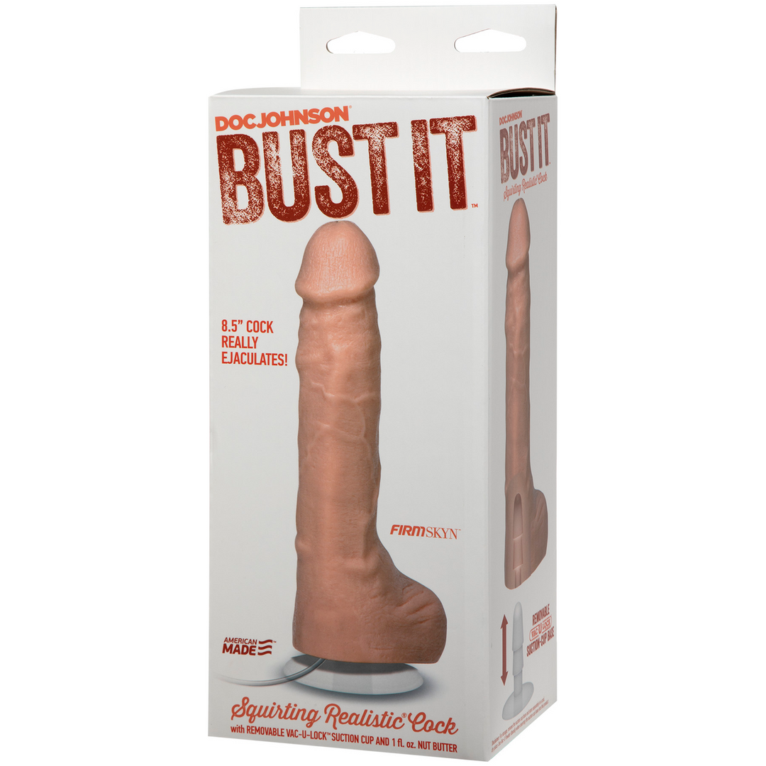 Realistische Squirting Dildo 23,4 cm met Nut Butter