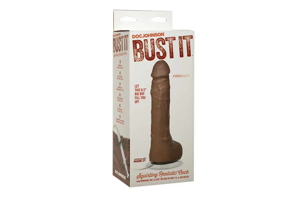 Squirting Dildo 23.4 cm with Nut Butter | Realistic & Safe
