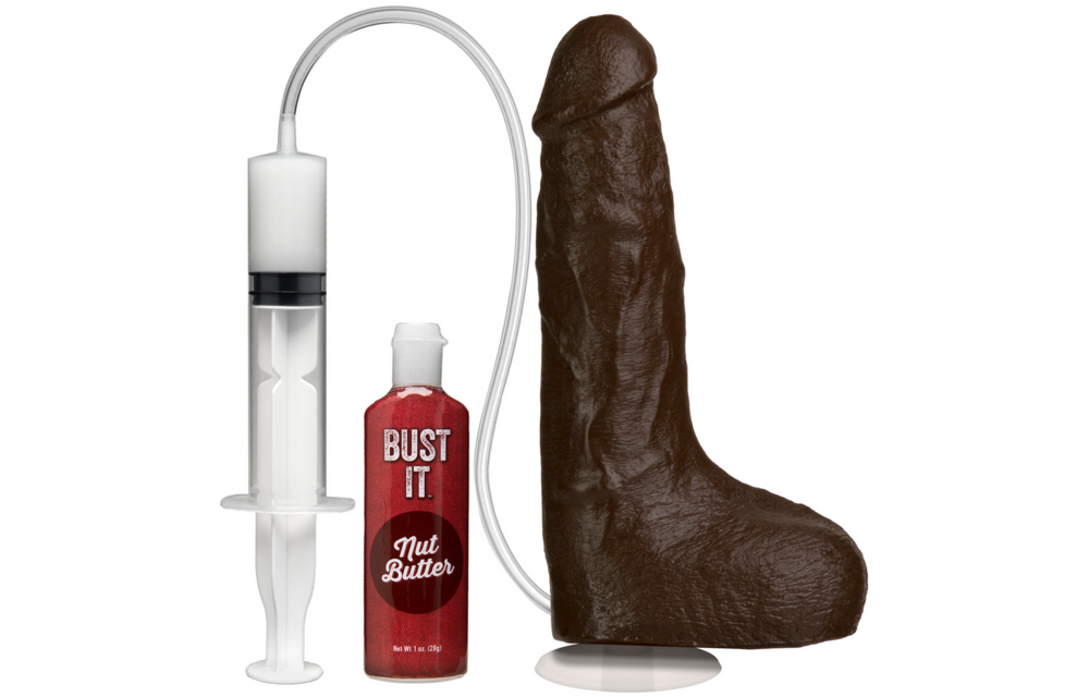 Realistic Squirting Dildo 23.4 cm with Nut Butter – Safe & Real