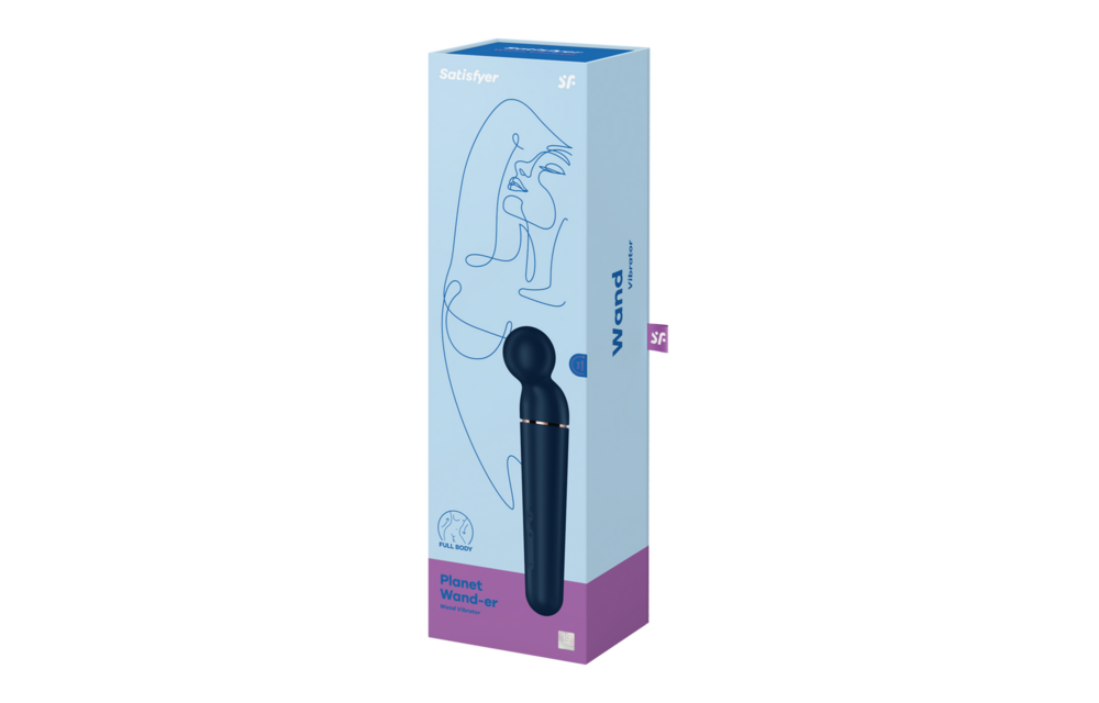 Planet Wand-er - Wand Vibrator - Blauw/Roze Goud